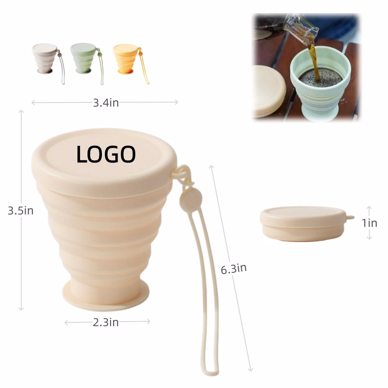 Customizable Portable Silicone Foldable Cups