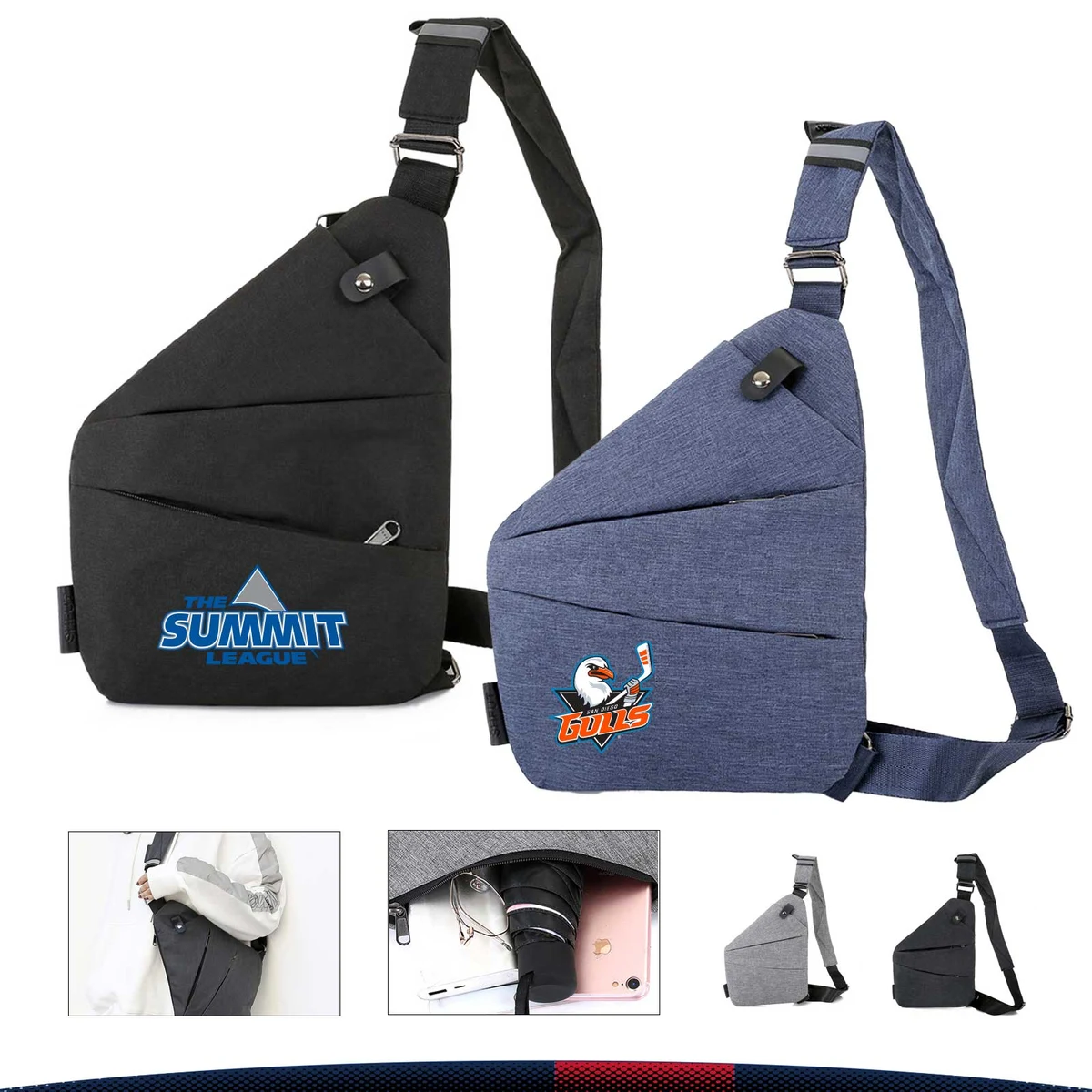Sanko Oxford Chest Bag 1