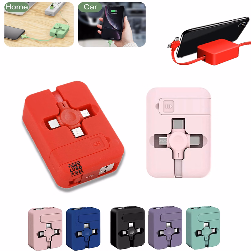 3 in 1 Multi Retractable Charging Cable Roll