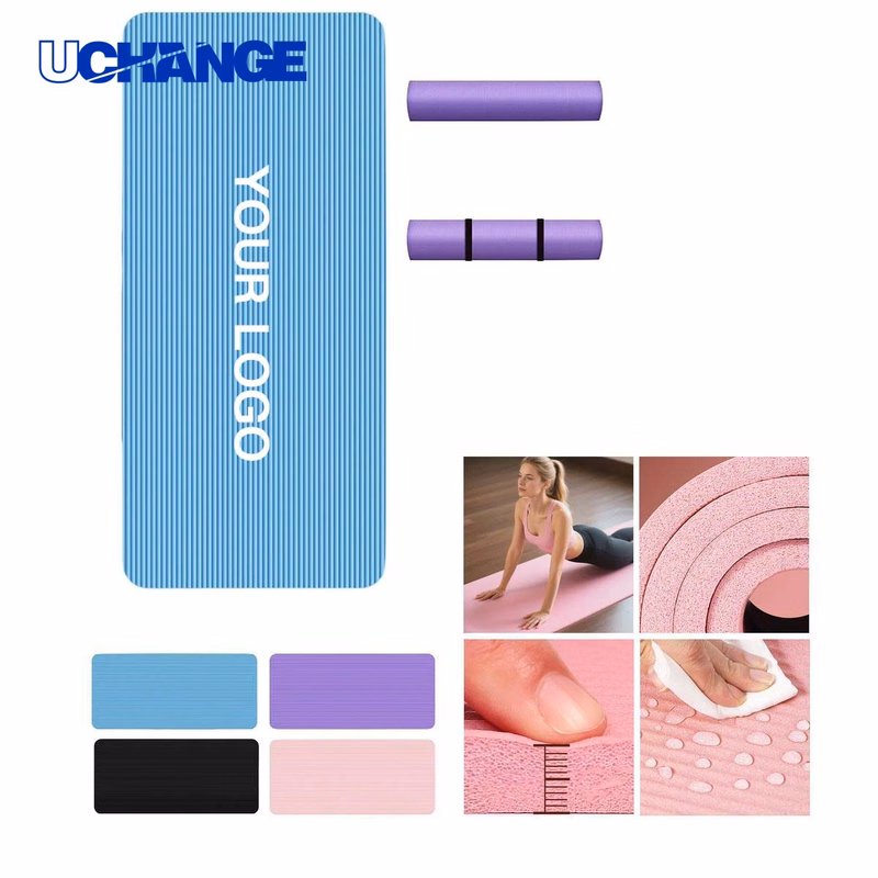 Thick NBR Yoga Mat with Non Slip Textured Surface for Training