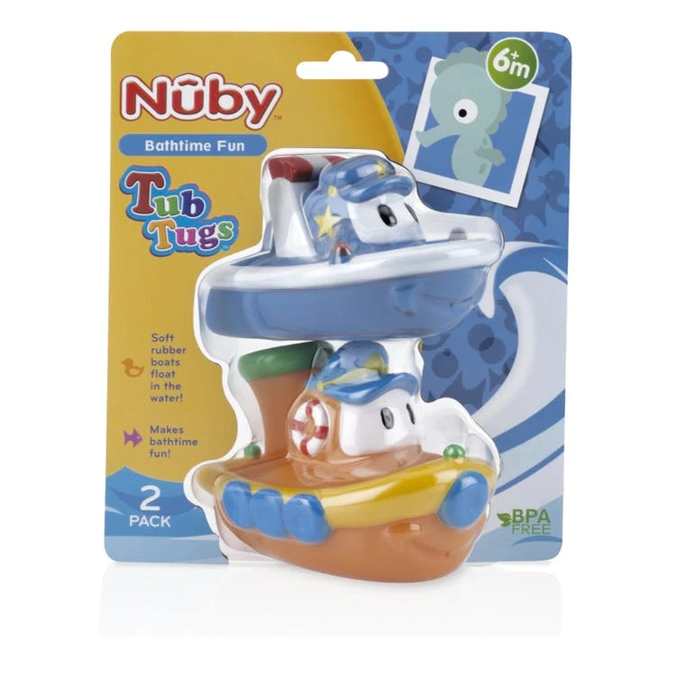 Nuby Tub Tugs Bath Toys - 2 Pack Colors May Vary 1