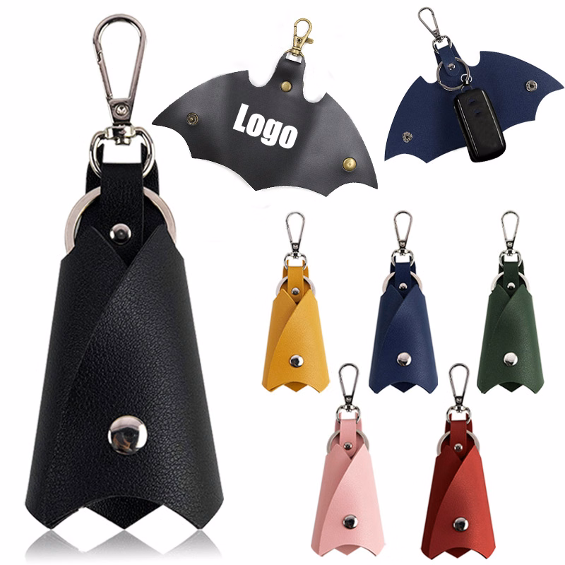 Halloween PU Bat Shaped Key Cover