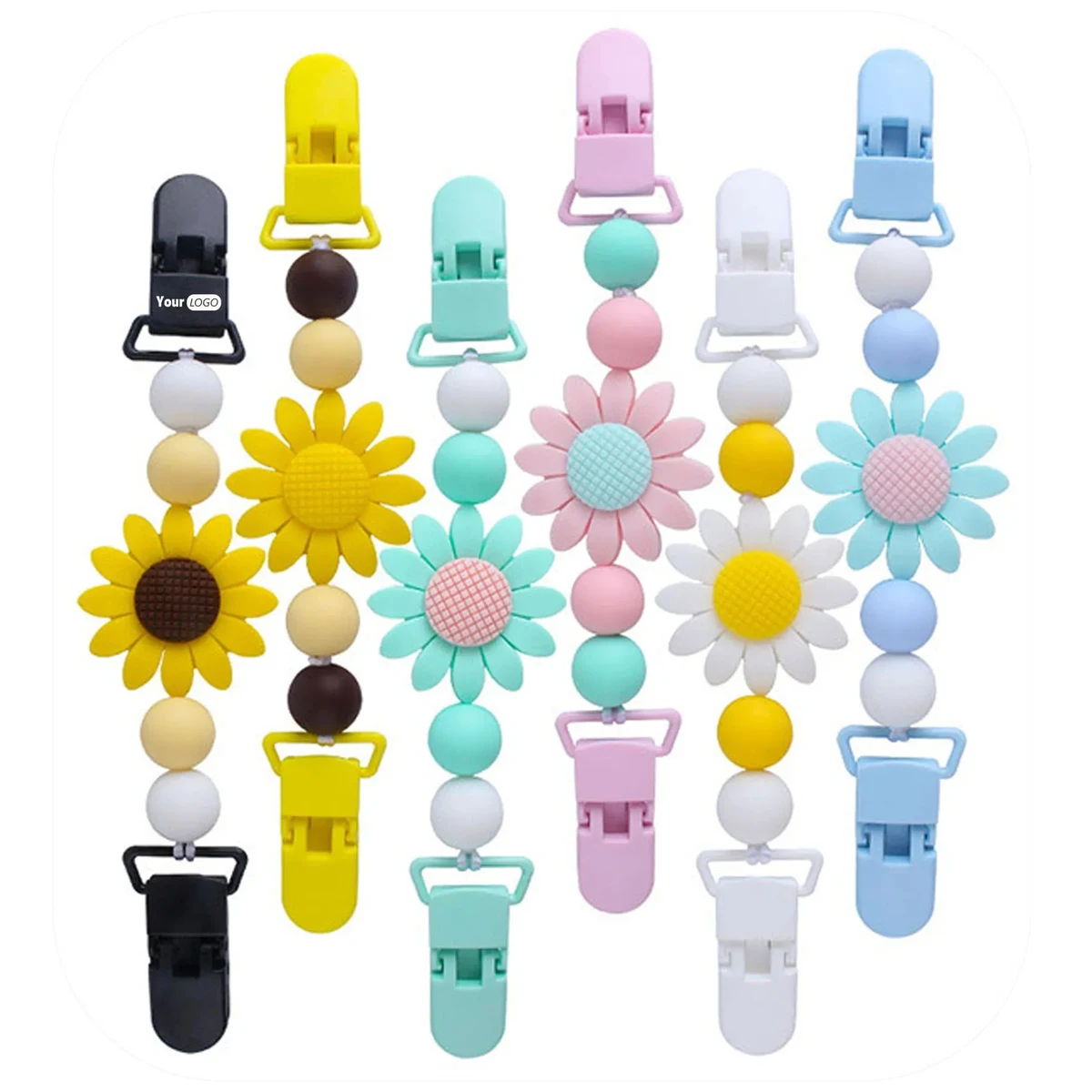 Sunflower Pacifier Chain 1