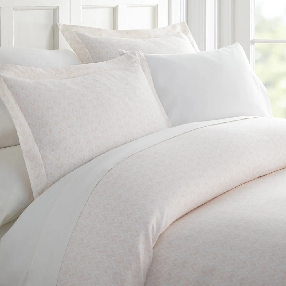 Duvet Cover Sets - Pink Floral Queen 3 Piece, promotional household item with logo imprint 1