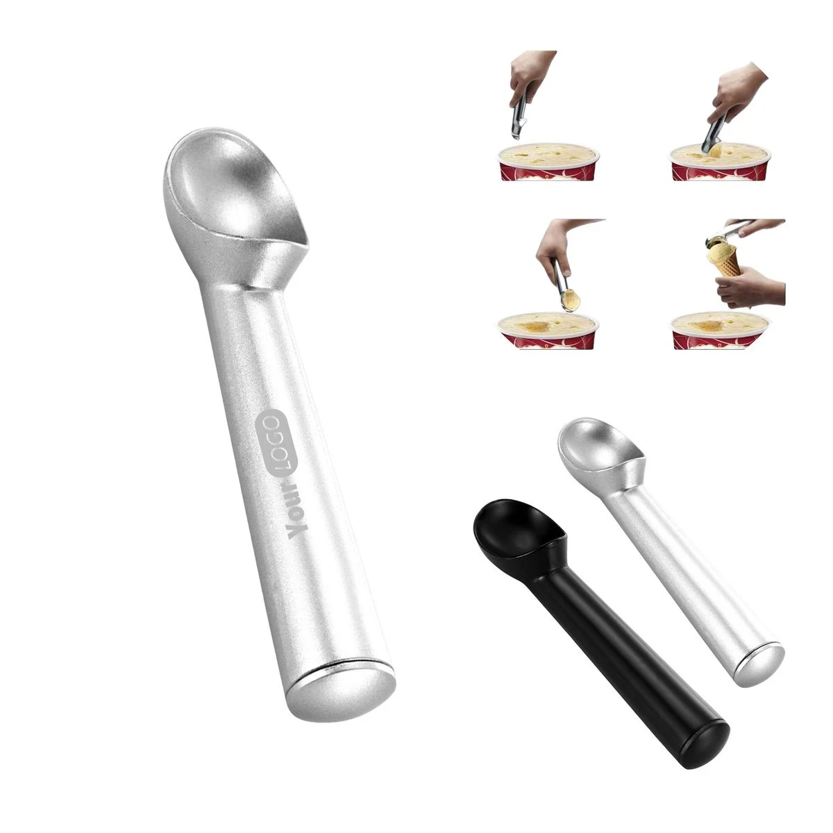Custom Logo Stainless Steel Dessert Scoop 1