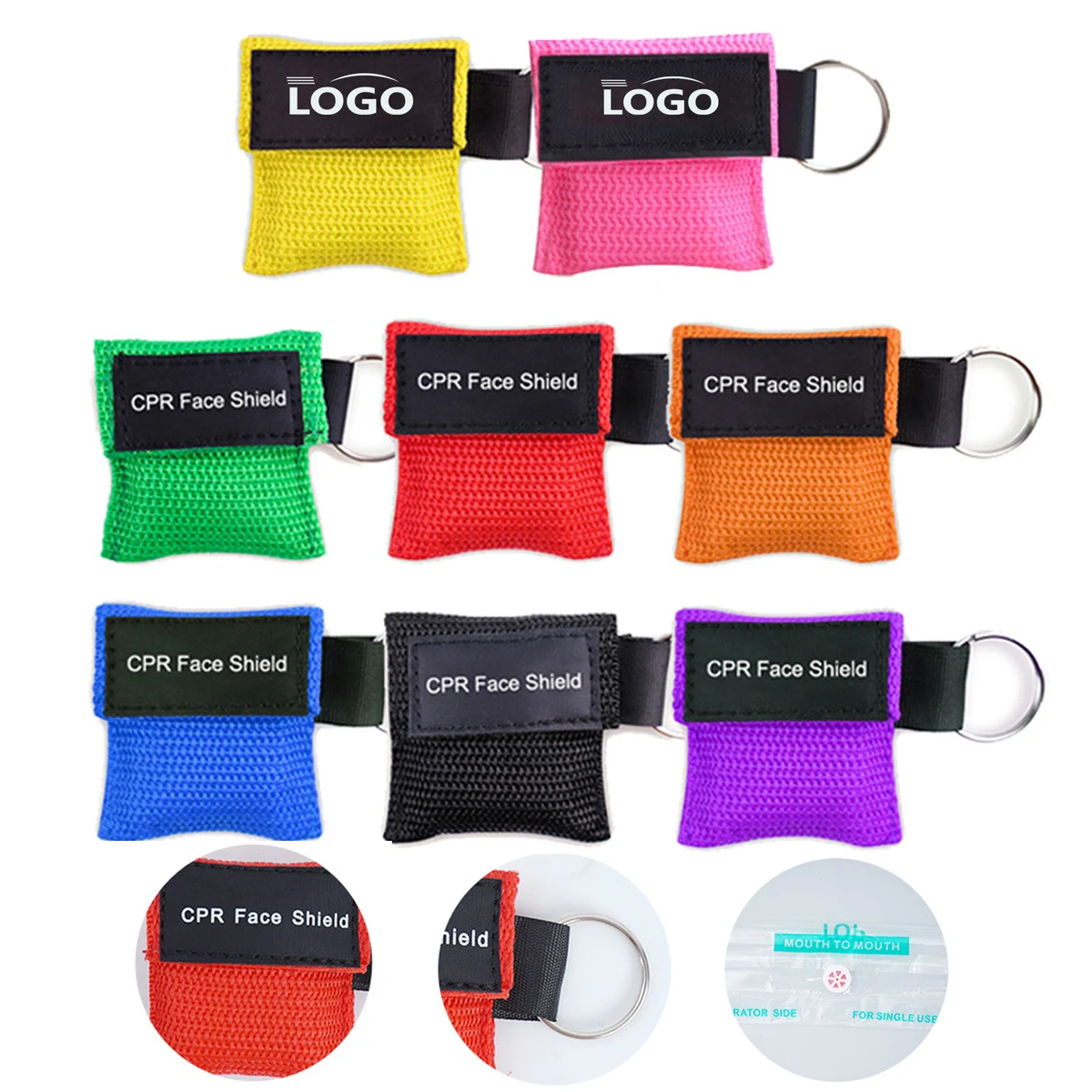 CPR Face Shield Mask Keychain 1