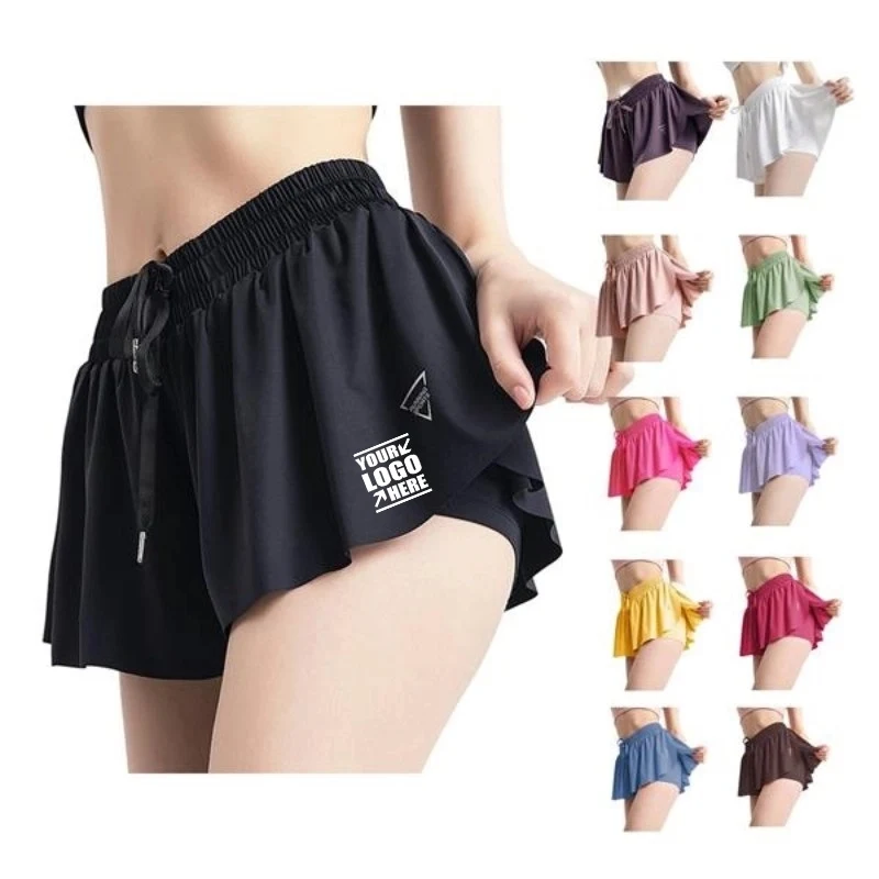 Athletic 2 In 1 Flowy Running Shorts For Women 1