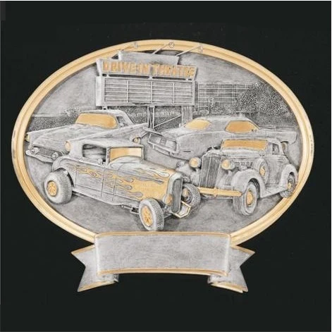 8" Car Show Collage Legend Plate 1