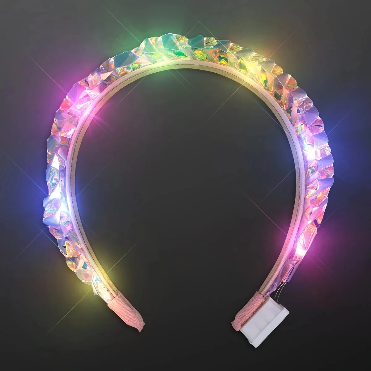 Light Up Iridescent Braid Headband 1