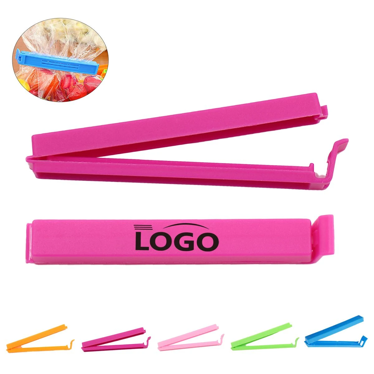 Candy-Colored Bag Sealing Rod Clips 1