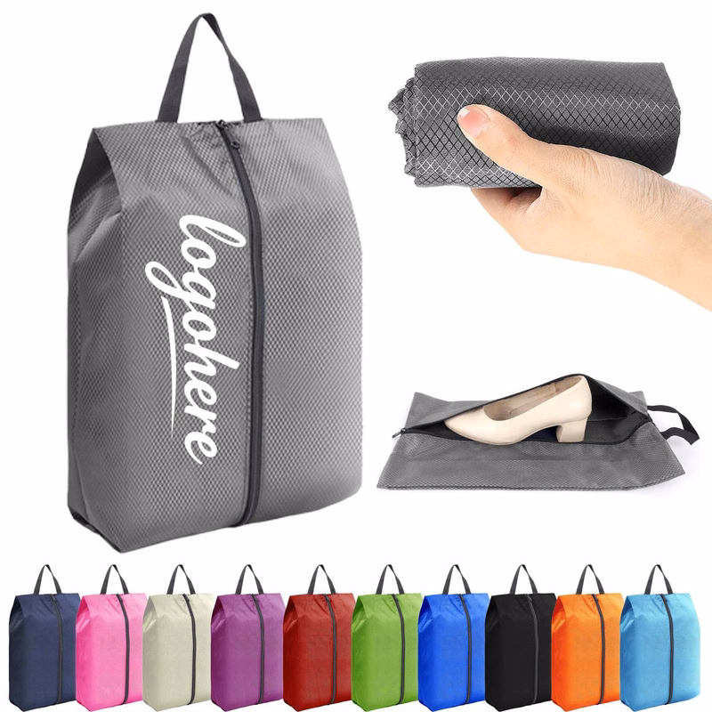Shoe Organizer with Zipper Closure