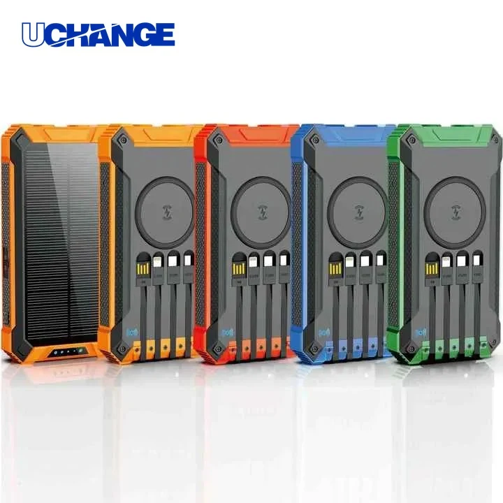 5-in-1 Solar Power Bank with LED Flashlight Emergency Charger for Outdoor Trips 1