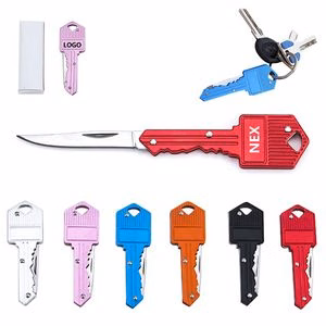 Foldable Key Shaped Knife With Stainless Steel Blade