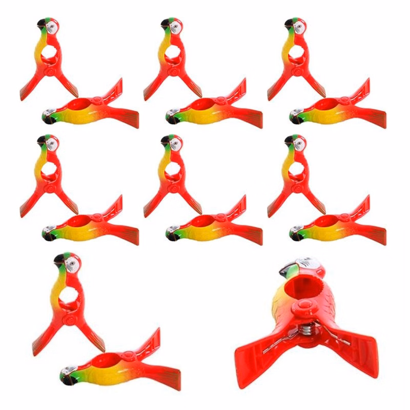 Parrot Beach Towel Clips