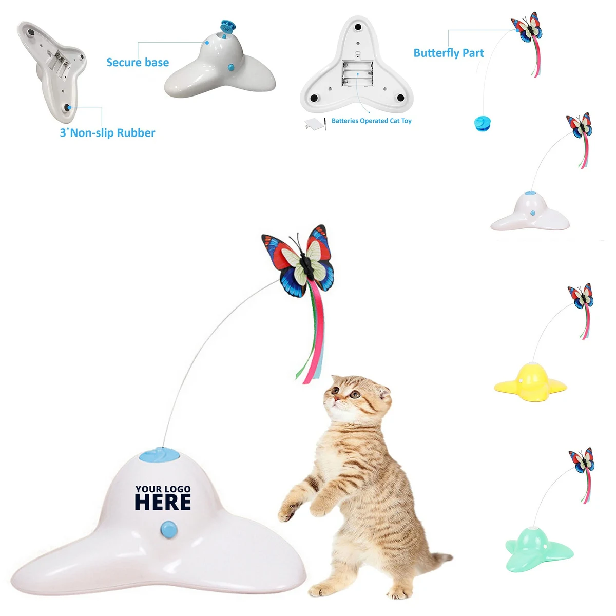 Interactive Butterfly Cat Toy 1