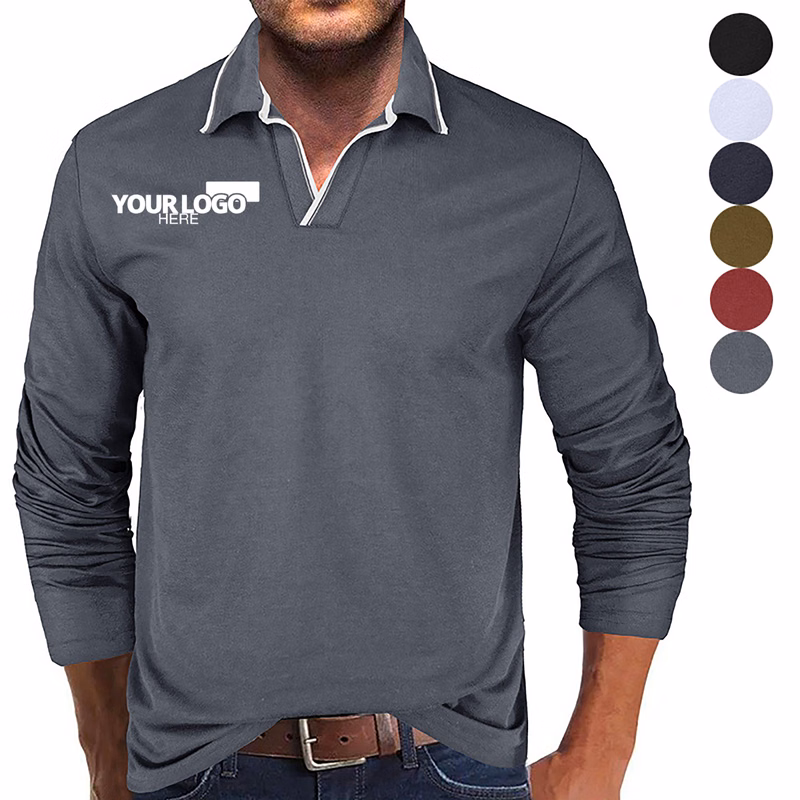 Long Sleeve Polo Shirt For Man