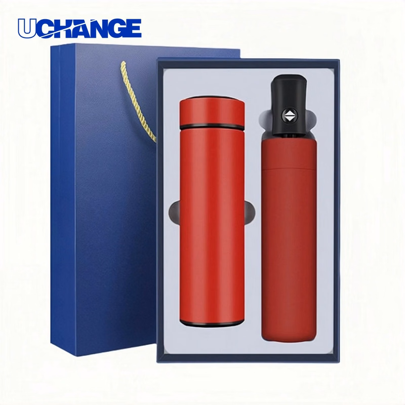 Thermal Flask and Automatic Umbrella Gift Set