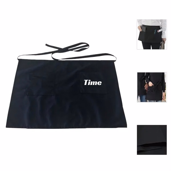 Custom Cotton Restaurant Apron — Professional Kitchen Staff Branding Apparel