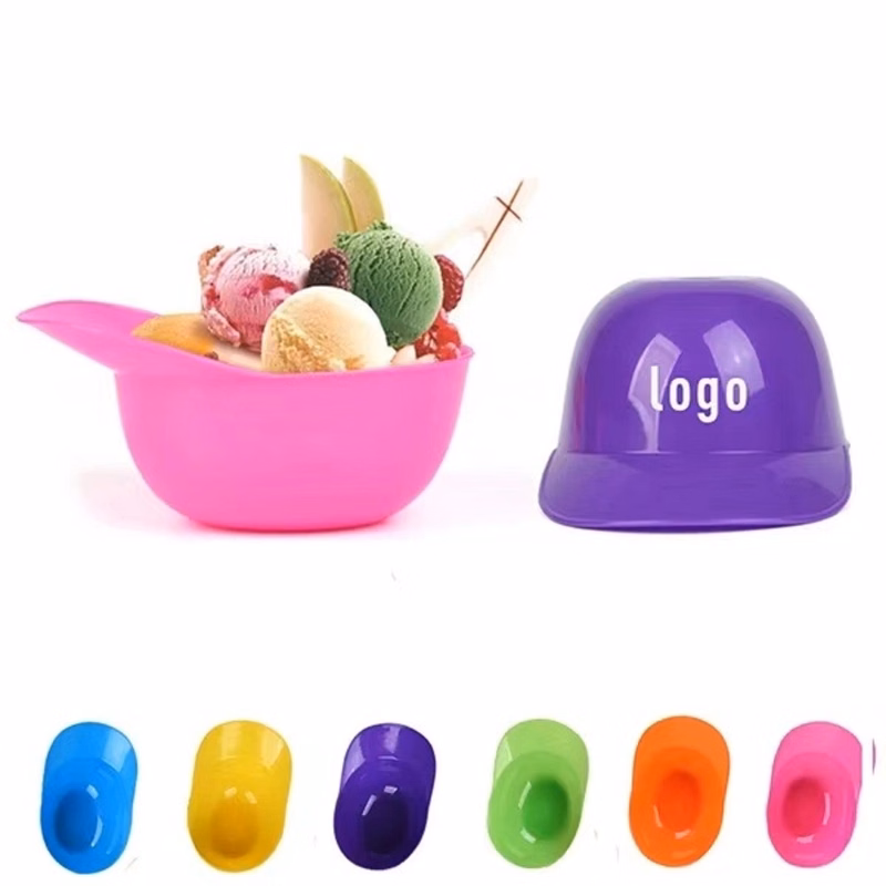 Mini Baseball Hat Ice Cream Bowl MOQ 50PCS