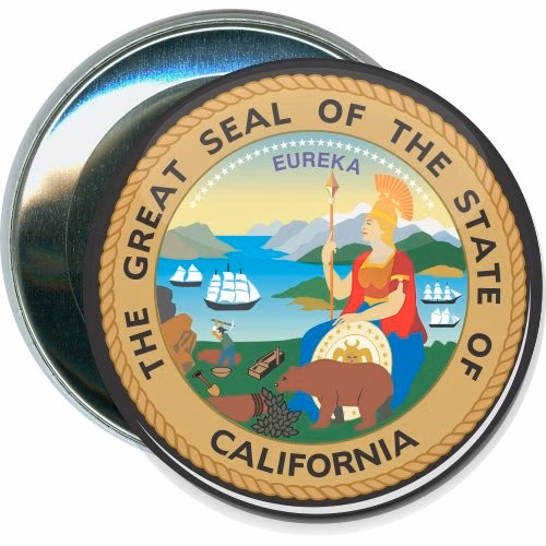 Great Seal of the State of California, State Button