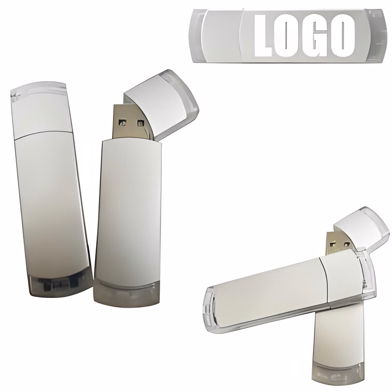 Classic Metal USB Flash Drive W/ Plastic Accents (512MB)