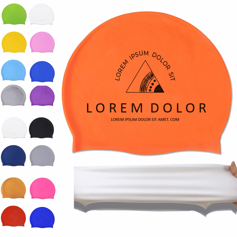 Silicone Elastic Bathing Cap Diving Waterproof Swim Hat