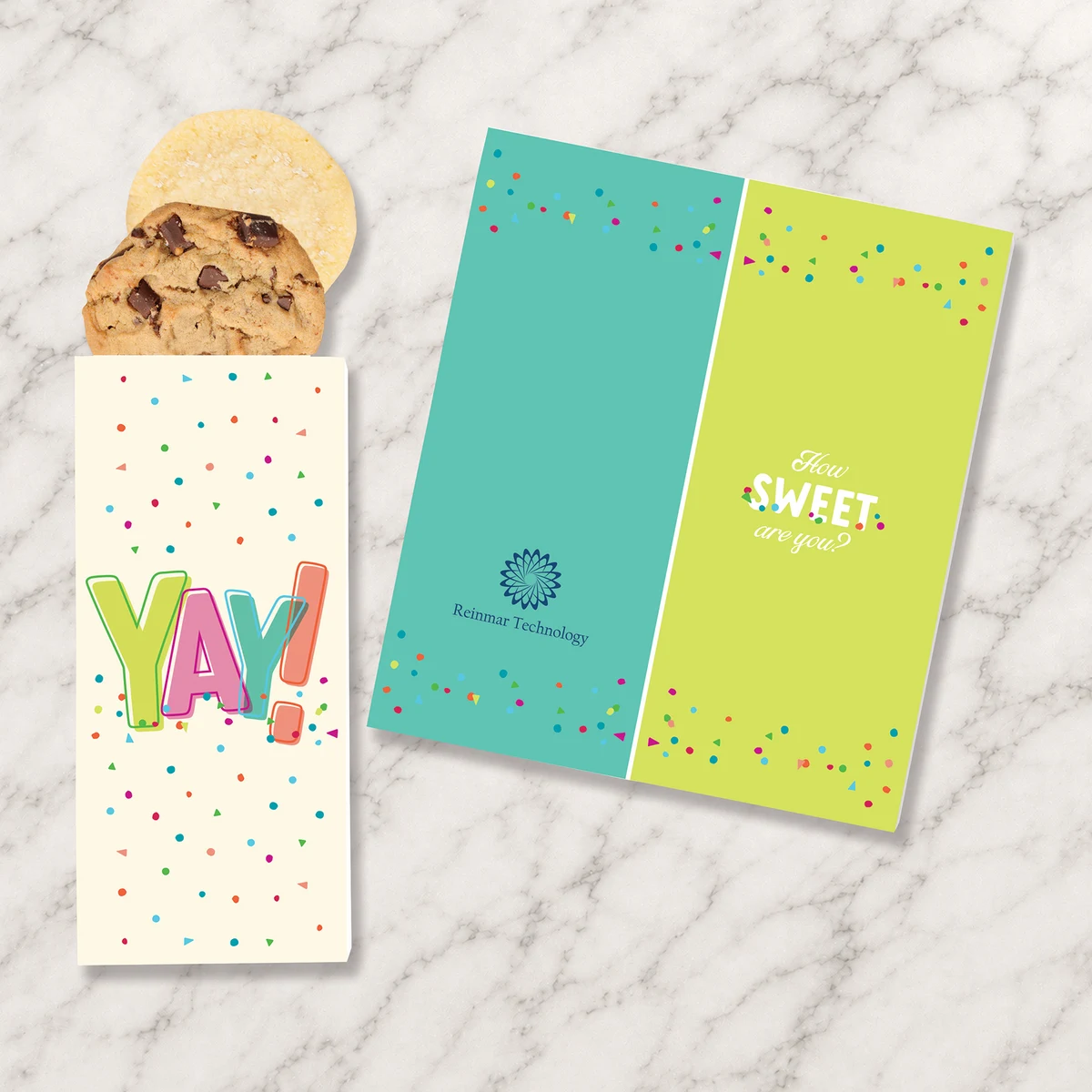 Full-Color Custom Sweeter Cards with Classic Cookie Duo 1