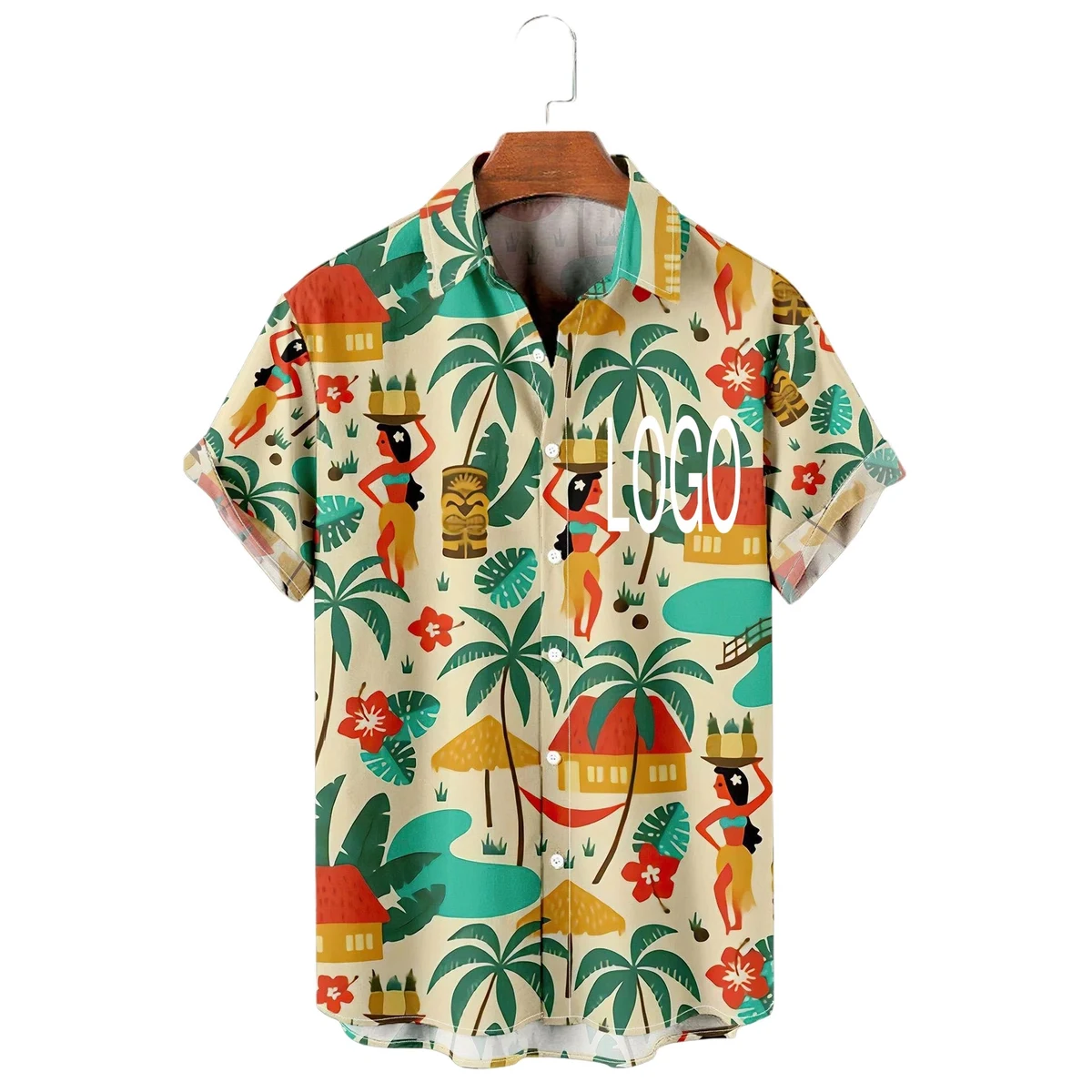 Customizable 3D Digital Print Hawaiian Shirt & Summer 1