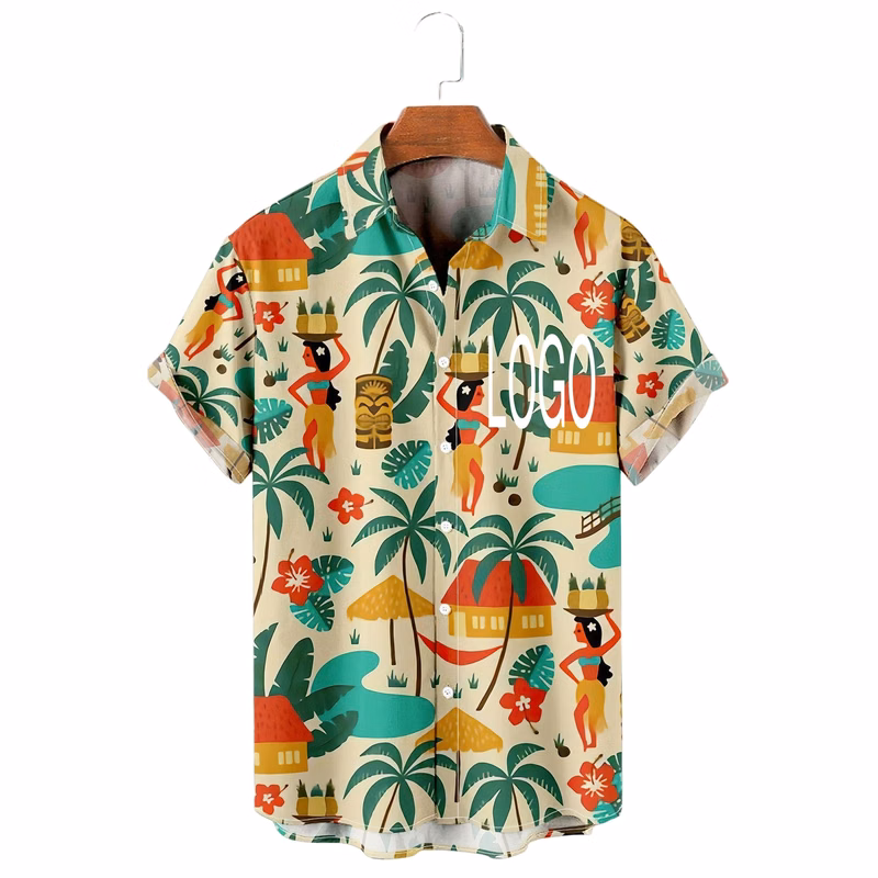 Customizable 3D Digital Print Hawaiian Shirt & Summer