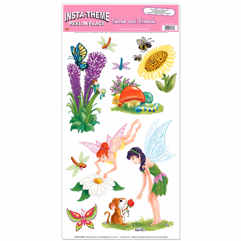 Fairies & Friends Peel 'N Place Wall Cling