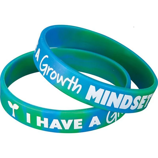 1/2 Inch Swirl Printed Silicone Wristbands 1