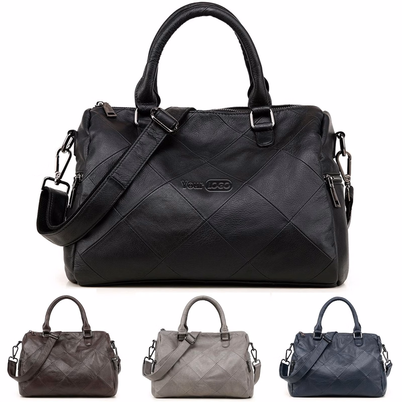 Genuine Leather Satchel Tote Bag for Women