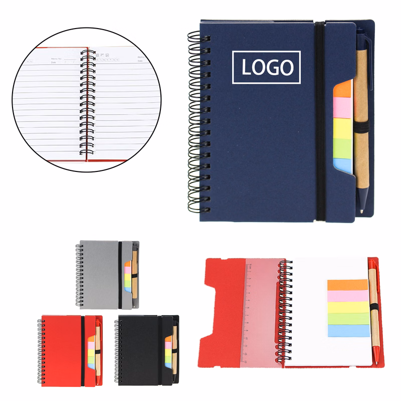 MOQ:50pcs Branded Ruler And Notepad Bundle