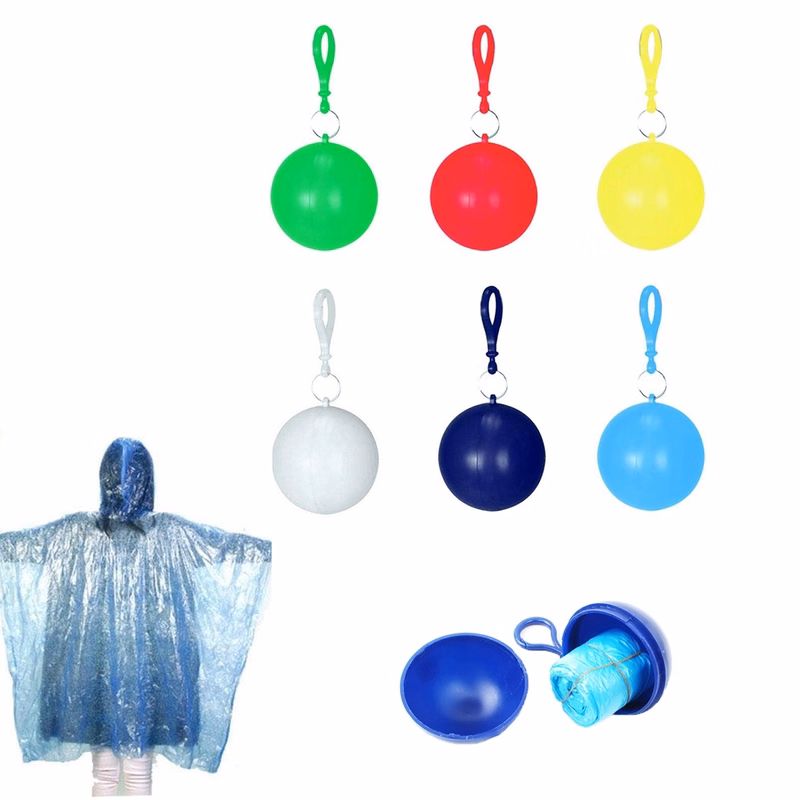 Disposable Plastic Ball Raincoats MOQ 50PCS