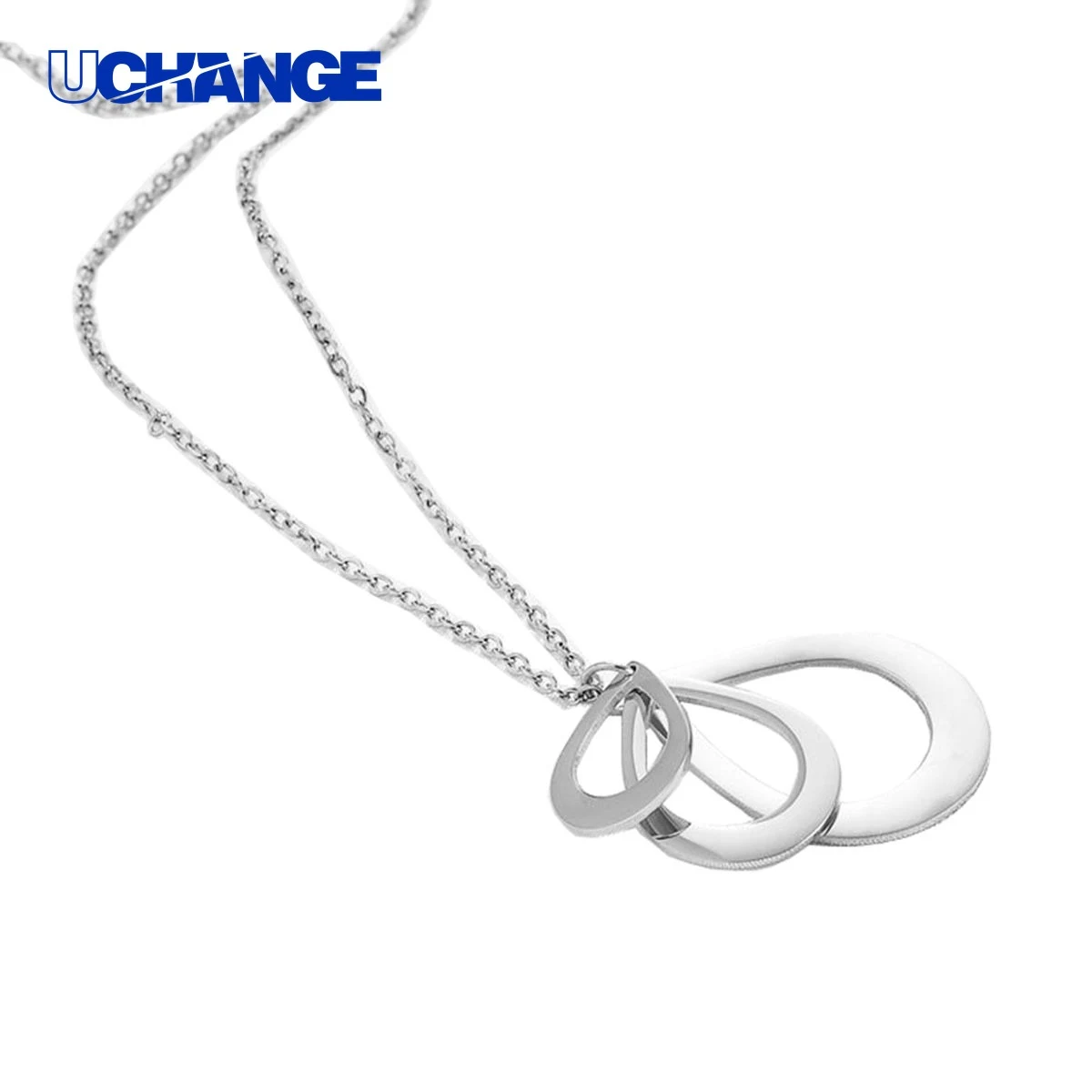 Engraved Waterdrop Necklace 1