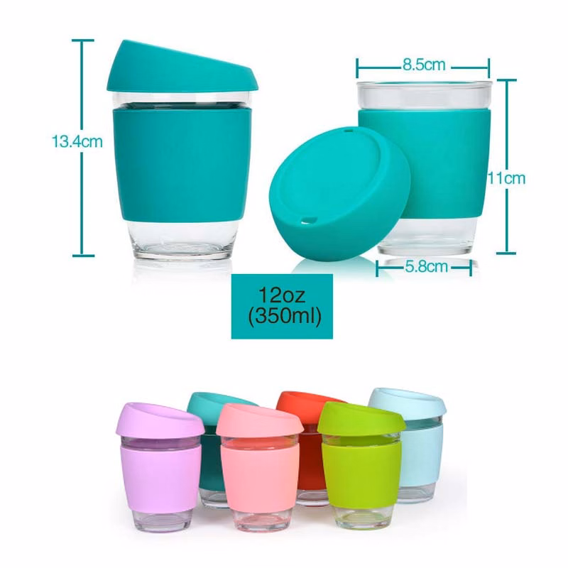 Coffee Cup With Silicone Sleeve