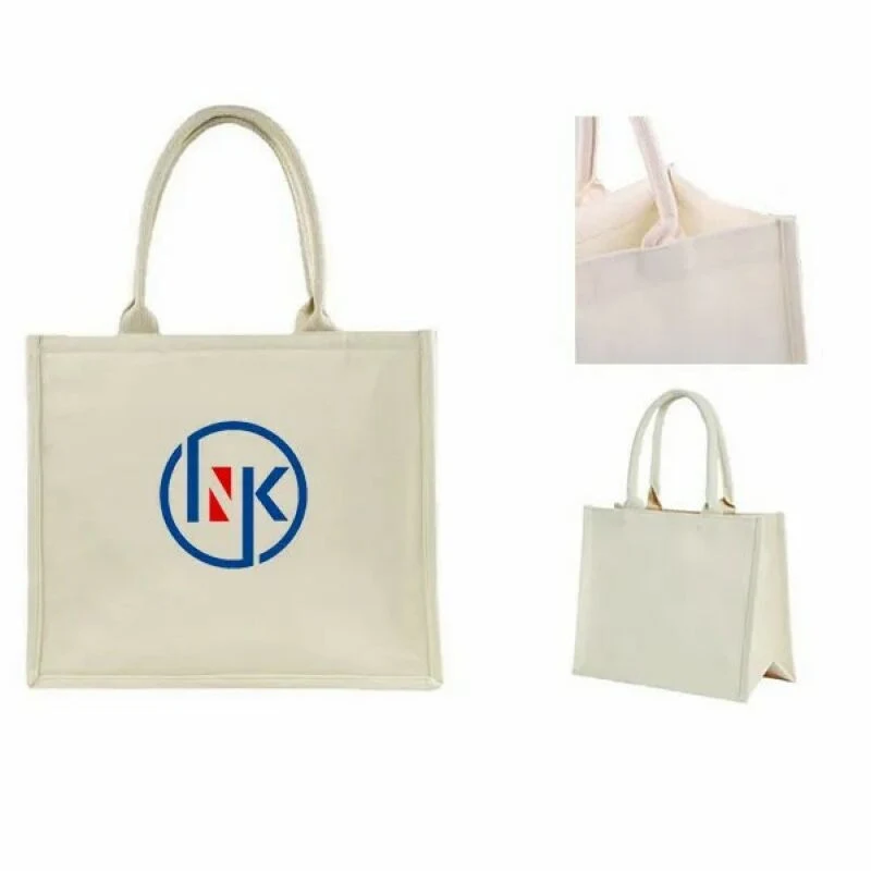Minimalist Portable Canvas Bag, custom tote bag with logo imprint 1