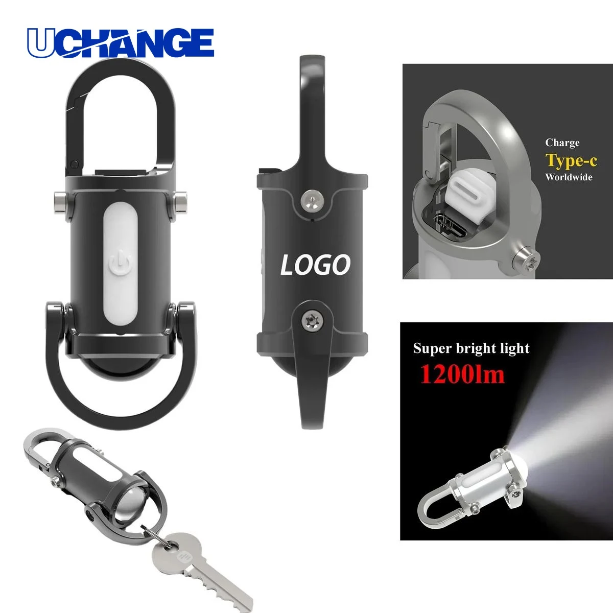 Waterproof Keychain Flashlight Compact Emergency Light for Carry 1