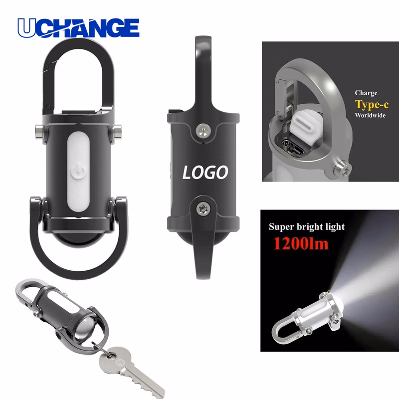 Waterproof Keychain Flashlight Compact Emergency Light for Carry