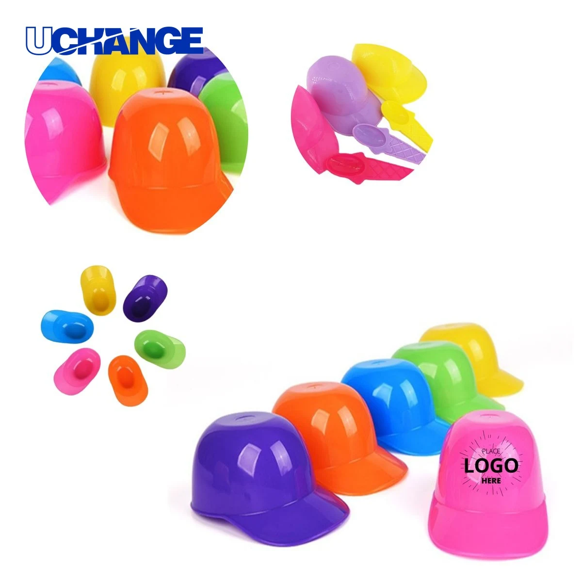 Plastic Baseball Hat Ice Cream Dessert Bowl 1