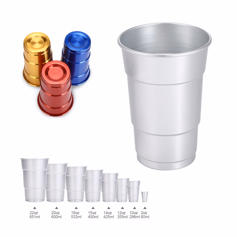 16OZ Reusable Disposable Recyclable Aluminum Cup