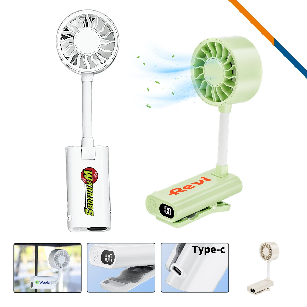 Helian 100 Speeds Clip On Fan 1