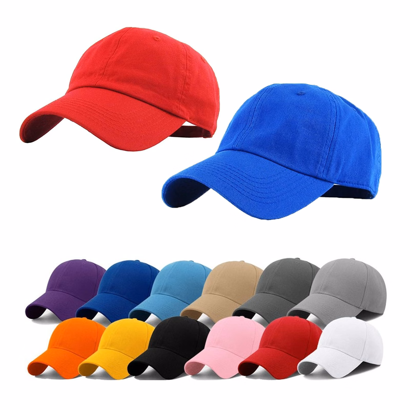 Unisex 6-PC Cotton Twill Adjustable UnconstructedBaseball Cap