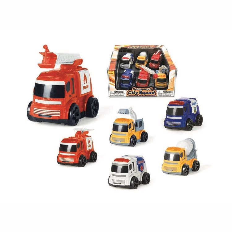 Friction Truck Playsets - 6 Piece