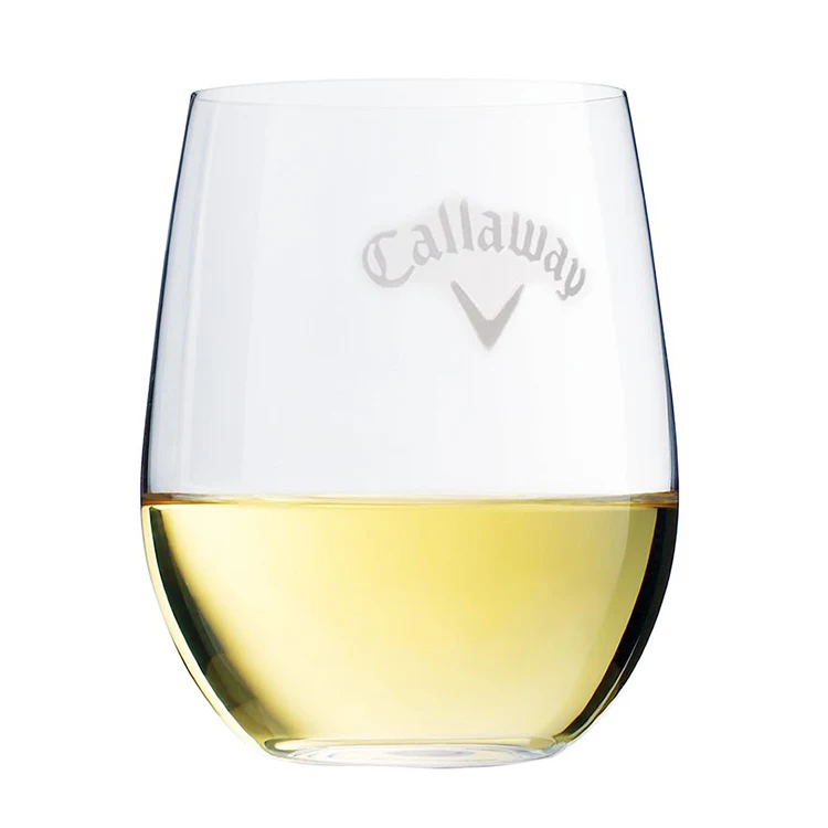 Callaway 15 oz. Stemless Wine Glass, custom glassware with logo imprint 1