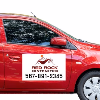 UV Ink Car Magnet Banner (24"x18") - Rectangle