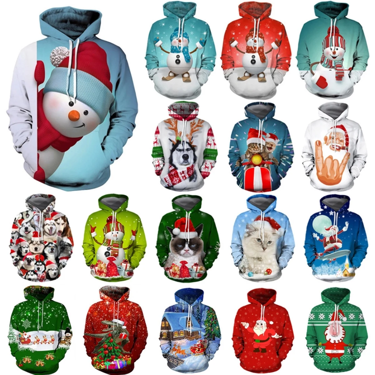 Customize 3D Printed Hoodie Sweatshirt, custom hoodie or sweatshirt with logo imprint 1
