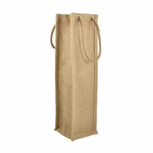 Single Bottle Natural Jute Wine Bags