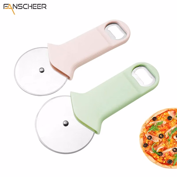 2 In 1 Pizza Cutter Wheel Bottle Opener