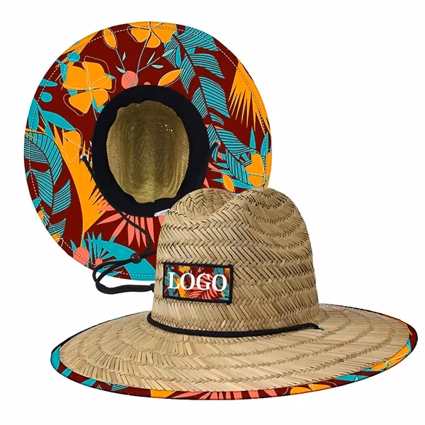 56-58cm Custom Logo Sun Protection Straw Hat